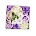 thumbnail image 4 of TISHITA Floral Scented, Soap Flower Box, Simulated Flowers Ornament Flower Bath Soap, Artificial Flower Soap, for Wedding Anniversary Violet, 4 of 8