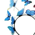 thumbnail image 4 of Blue Headband for Women Bride Butterfly Photo Hair Hoop Hair Ornament, 4 of 4