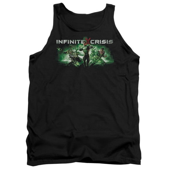 Infinite Crisis Ic Green Adult Tank Top Black