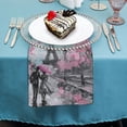 thumbnail image 4 of Nawy Romantic Love Paris Cloth Napkin Reusable Gift 2 PCS, 4 of 7