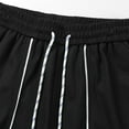 thumbnail image 6 of Wdfiry Big and Tall Mens Solid Color Stretch Pockets Athletic Shorts Elastic Waist Drawstring Plus Size Summer Casual Workout Shorts, Size M-5XL, 6 of 8