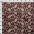 thumbnail image 4 of oneOone Georgette Viscose Brown Fabric Asian Block Fabric For Sewing Printed Craft Fabric By The Yard 42 Inch Wide, 4 of 4