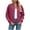 Wine, variant on hotojiny Zip up Jackets for Women Trendy Textured Lightweight Jacket Casual Long Sleeve Coat Outerwear Fall Fashion Outfit