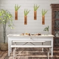 thumbnail image 3 of Paquete de 2 Macetas de Madera para Pared, Macetas Colgantes de Madera para Flores Secas y Plantas Artificiales, Jarrón de Bolsillo de Madera, 3 of 7
