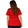 thumbnail image 3 of Blusa corte A Roman Fashion Tallas Extras 1710 Rojo 40, 3 of 6
