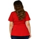 thumbnail image 3 of Blusa corte A Roman Fashion Tallas Extras 1710 Rojo 42, 3 of 6