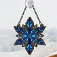 thumbnail image 3 of Lotusprinthandmade Snowflake Winter Holiday Custom Shape Window Hanging Suncatcher 3.5in – Window Hanging With Snowflake Winter Holiday Theme, 3 of 4