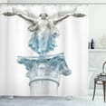thumbnail image 1 of Ambesonne Retro Shower Curtain, Antique Muse, 69"Wx84"L, Pale Blue Umber, 1 of 3