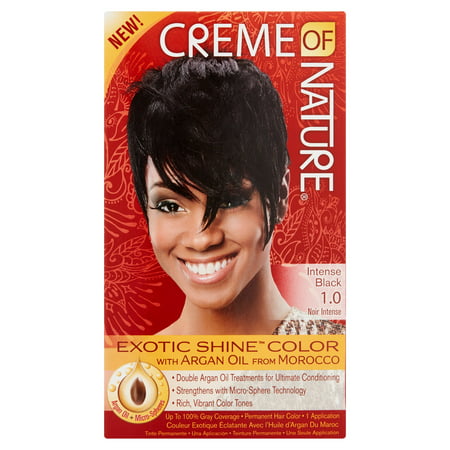 Creme Of Nature Hair Color, Intense Black 1.0 - Walmart.com