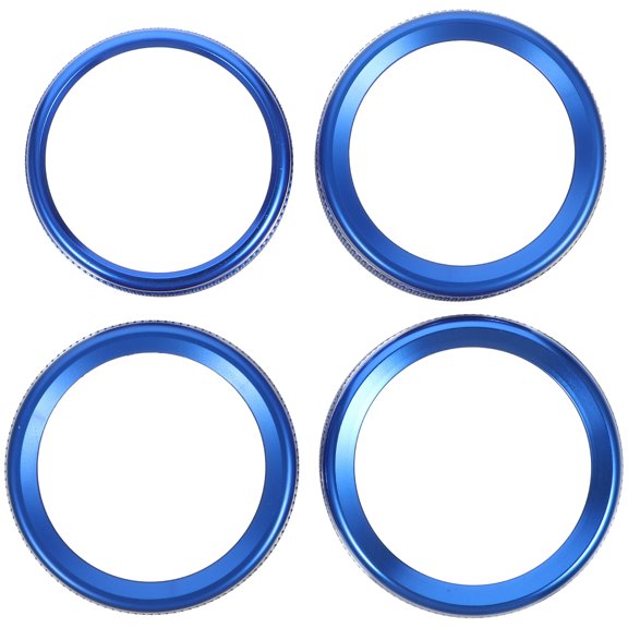 4 Pcs Modified Decorative Circle Accessories for Car Knob Cover Control Panel Knob Trim Car Interior Button Knob Covers