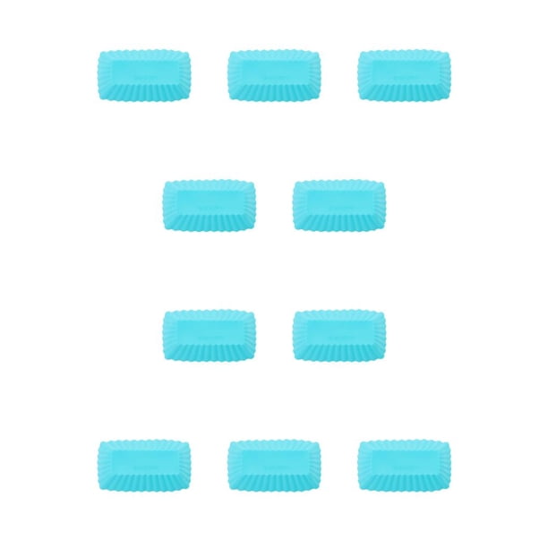 Molde de silicona para pastel Naiovety 10 Uds Multicolor Rectangular herramientas para hornear