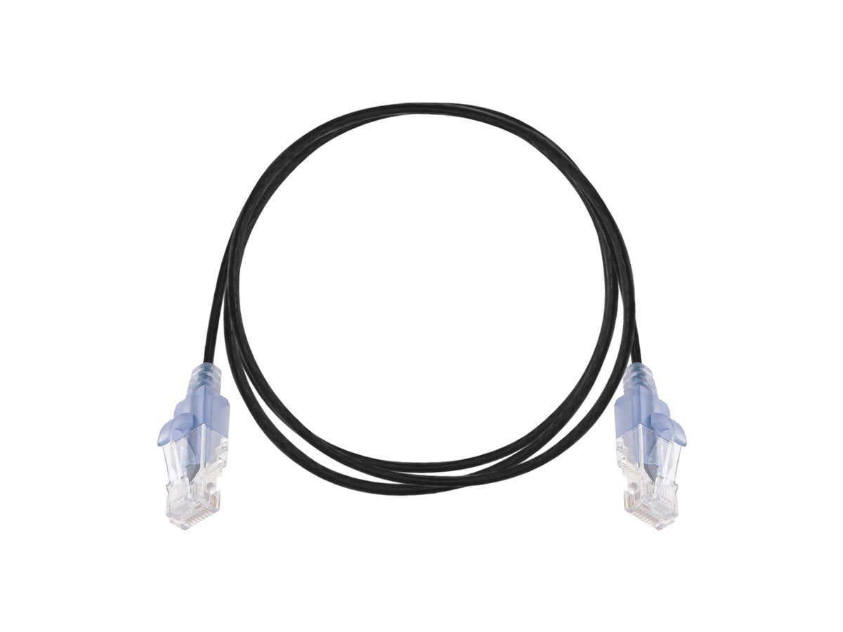 Monoprice 10-Pack SlimRun Cat6A Ethernet Network Patch Cable 5ft Black 15157