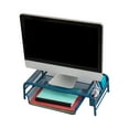 thumbnail image 4 of Mind Reader Monitor Stand, Ventilated Laptop Riser, Paper Tray, Storage, Office, Metal, Turquoise, 4 of 8