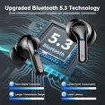 thumbnail image 2 of Auriculares inalámbricos Ordtop Bluetooth 5.3 Stereo Bass, 2 of 8