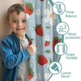thumbnail image 3 of Blackout Kids Curtains,Blue Strawberry Plants Fruit Childrens Insulated Curtains Set Of 2,Bedroom Essentials,Toddler Room Decor 42x54in(106x137cm), 3 of 4