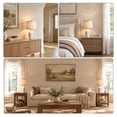 thumbnail image 4 of JUJUYUYOP 21" Linen Lampshade Off-White Ceramic Table Lamps Set of 2,Modern Bedside Lamps,for Living Room and Bedrooms(bulb included), 4 of 18