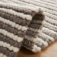 thumbnail image 5 of SAFAVIEH Natura Fredrick Striped Runner Rug, Ivory/Dark Brown, 2'3" x 8', 5 of 8