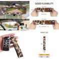 thumbnail image 7 of Yuyamidu Brown Cow Print Car Front Seat Covers Set of 12 Cute Steering Wheel Cover Seat Belt Pads Armrest Prorector Trash Bin Sunglass Pocket Rear View Mirror Cover Coasters Wrist Key Chain, 7 of 7