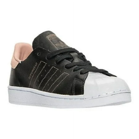 АDIDAS SUPERSTAR DECON LEATHER LOW SNEAKERS WOMEN SHOES BLACK/GOLD SIZE 8 NEW