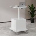 thumbnail image 1 of Mobile Podium with Open Shelf, Heavy-Duty Rolling Lectern for Teachers, Adjustable Height Presentation Stand for Conference Room & Classroom, Professional Mobile Workstation with Large Surface, 1 of 9