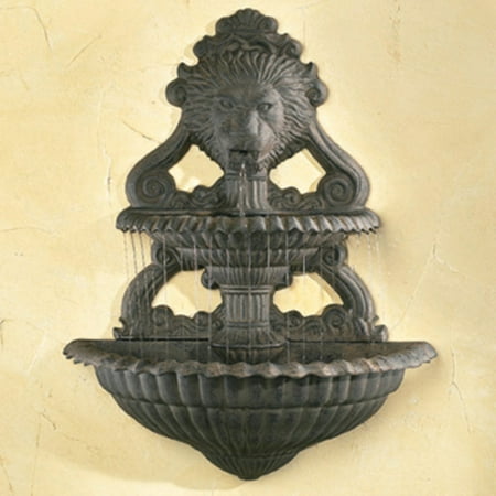 - Lion Art Wall Outdoor Fountain