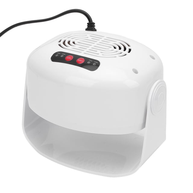 Nail Dryer Fan, Powerful Drying Dual Modes, Nail Gel Fast Drying Curing Nail Fan Dryer Rotation, with Warm and Cool Modes, for Regular Nail Polish, Dip Powder, Home and Salon Use