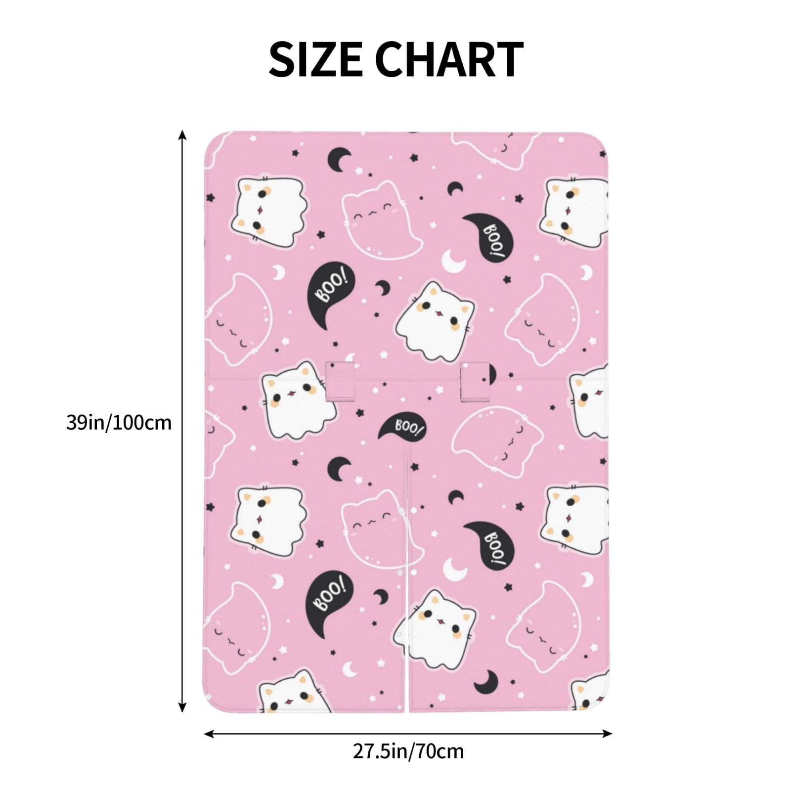 Car Seat Cover Baby - kawaii_kitten_ghosts_pattern Breathable Infant Car Seat Cover for Baby Carseat, Lightweight Comfort Baby Essentials Must Haves Newborn Stuff for Girl Boy