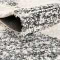 thumbnail image 6 of Unique Loom Serenity Shag Collection Area Rug - Soufriere (7' 10" x 10' Rectangle White/Gray), 6 of 7