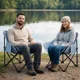thumbnail image 4 of Sillas Plegables para Camping para Playa Pesca y Exteriores de Lona Impermebale Ligera - Sillas para Exterior Ergonomica con Estructura de Acero y Funda Transportadora Set 4 Sillas, 4 of 6