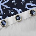 thumbnail image 4 of Homewish Girls Bow Knot Black Out Curtains,Cartoon Rose Floral Curtains Pack of 2 (42x63 Each),Blue Black Bedroom Curtains For Kids,Luxury Bedroom Decor, 4 of 6