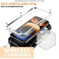 thumbnail image 3 of for iPhone 16 Pro Rugged Case with Camera Lens Sliding Cover, Screen Protector [Built-in Kickstand] [Military-Grade Triple-Layers Protection] Heavy Duty Full Body Shockproof Phone Case, Silver, 3 of 7