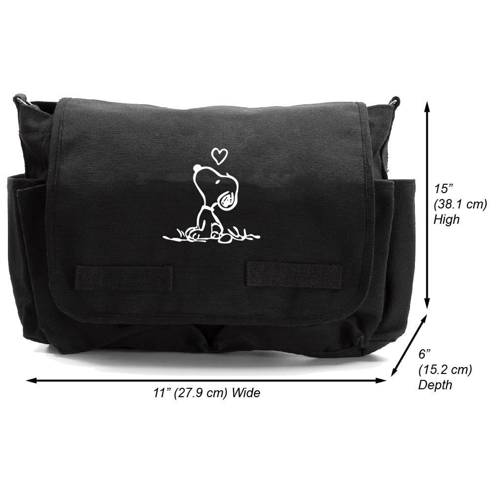 snoopy messenger bag