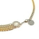 thumbnail image 4 of Women Fashion Belt Hip High Waist Gold Silver Narrow Metal Chain Chunky Fringes Diamond Waist Chain, 4 of 5