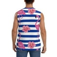 thumbnail image 4 of Gaeub Pink Flamingo Men's Sleeveless Muscle Shirts Workout Tank Tops, Odor Protection and Comfortable - 3X-Large, 4 of 8