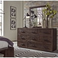 thumbnail image 3 of Benzara Seven Drawer Wooden Dresser with Metal Pull Handles , Espresso Brown, 3 of 3