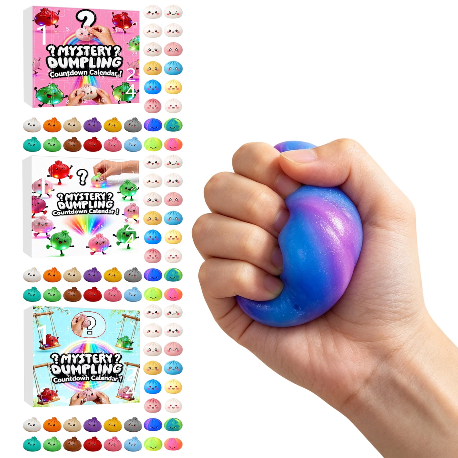 2026 Mystery Dumpling Advent Calendar, 24-Day Squishies Dumpling Mystery Dumplings Gift
