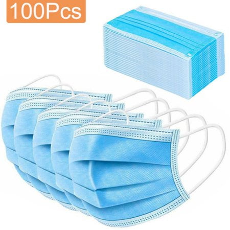 50 Pcs Disposable Masks- 3-Ply Breathable & Comfortable