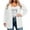 White, variant on Plus Size Sweater Jacket for Women Fall Cute Jacket Oversized Casual Sweatshirts with Pocket