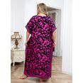 thumbnail image 3 of Edolynsa Plus Size Kaftan Dresses for Women Maxi Beach Dress Bathing Suit Cover up Lightweight Resort Wear Mumu Dress, 3 of 9