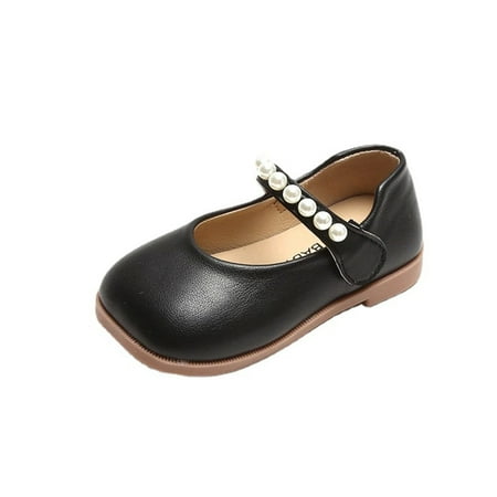 

Fsqjgq Snow Boots Child Fashion Autumn Toddler and Girls Casual Shoes Thick Sole Round Toe Buckle Dress Shoes Girls Shoes 4 Girls Tennis Shoes Pu Black 26