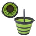 thumbnail image 1 of Collapsible Bucket, Water Basin Container Handheld Space Saving 10L/ 2.6 Gallon Plastic  for Fishing for Outdoor for Washing, 1 of 7