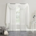 thumbnail image 3 of No. 918 Juliette Voile Sheer Rod Pocket Curtain Panel, 59" x 108", Eggshell, 3 of 6