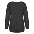 thumbnail image 4 of ICHUANYI Liquidación Mujeres Clásico Estampado de Halloween Cuello Redondo Manga Larga Suelta Sudadera Tops ICHUANYI WER202308171414, 4 of 7