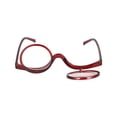 thumbnail image 2 of Makeup Reading Glasses with Flip Up Double Lens , Rotating Folding Magnifying Eyeglasses for Reading Makeup, 2 of 5