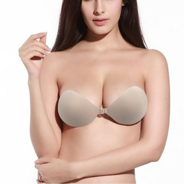 Backless Thick Padded Strapless Backless Push Up Silicon Adhesive