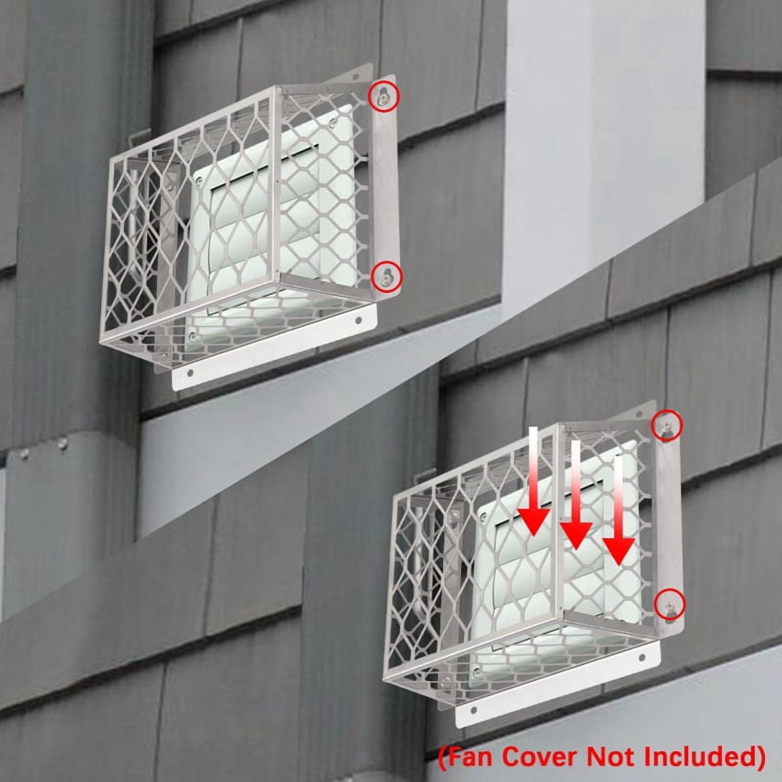 2X Dryer Exhaust Guard Vent Cover,Dryer Vent Bird Guard for 3 to 4 Inch Fan Cover, Stainless Steel Ventilation Bird Cage