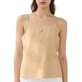 thumbnail image 2 of Endives Womens Tank Top Sleeveless Shirt Thin Strap Crew Neck Camisole Slimming Flared Top Daily Wear Outerwear, 2 of 6