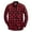 Red, variant on Mens Flannel Plaid Shirts Regual Fit Casual Long Sleeve Button Down Fleece Shirts