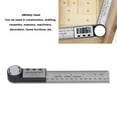 thumbnail image 4 of Digital Angle Finder, 0 To 200mm Multifunctional LCD Display Digital Angle Ruler  for Drafting, 4 of 7