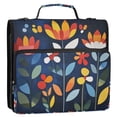 thumbnail image 5 of FORMRS Zipper Binder with Shoulder Strap 2-inch Ring 500 Sheet Capacity File Bag, Art Flowers, 5 of 5